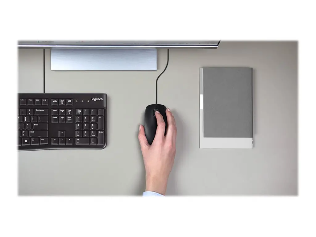 МИШКА LOGITECH B110 SILENT USB - Type-A - Оптична / Optical - 1000 dpi - Black - PN 910-005508 - image 3