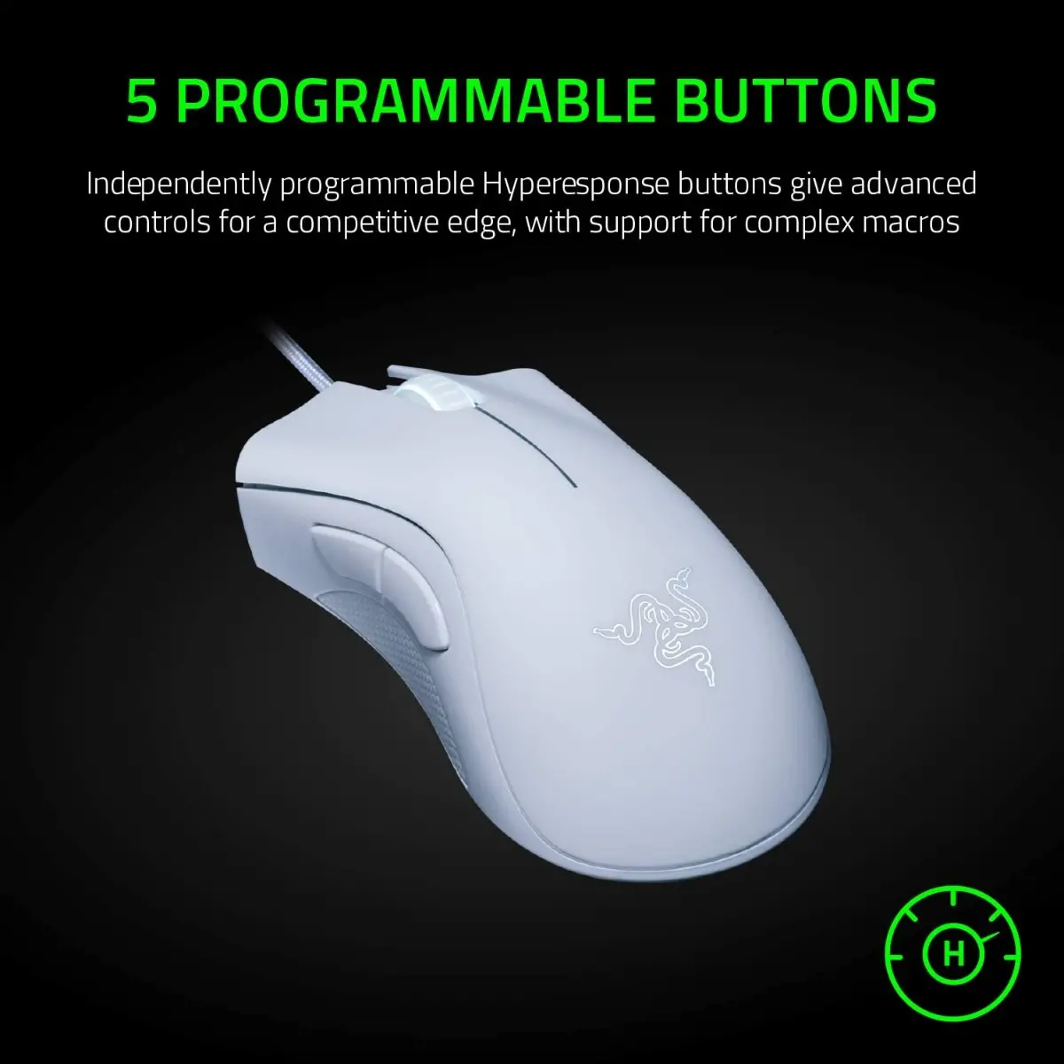 ГЕЙМЪРСКА МИШКА RAZER DEATH ADDER Wired - White - PN RZ01-03850200-R3M1 - image 2
