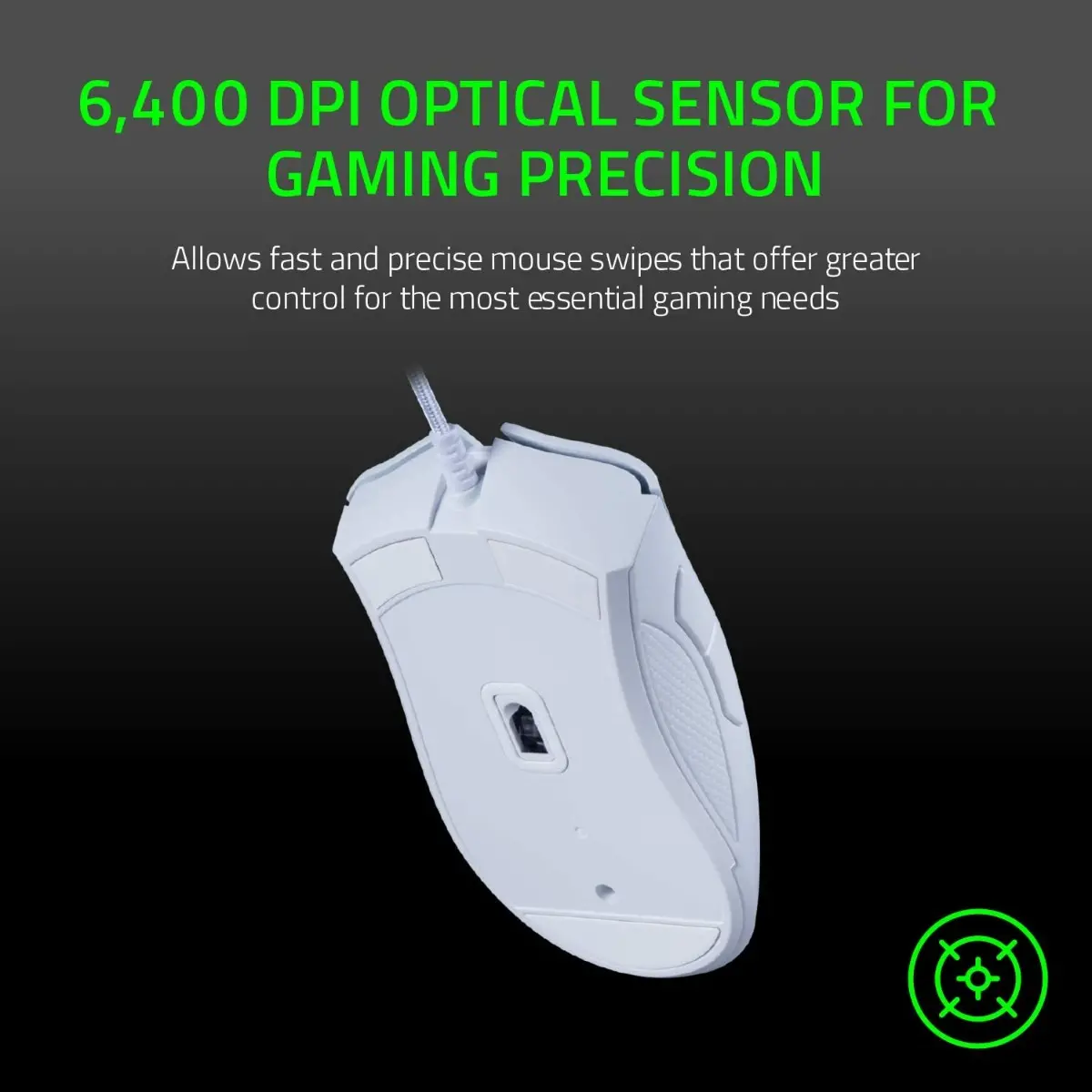 ГЕЙМЪРСКА МИШКА RAZER DEATH ADDER Wired - White - PN RZ01-03850200-R3M1 - image 3