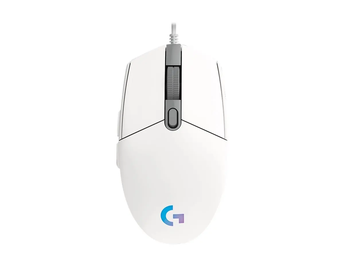 GAMING ΠΟΝΤΙΚΙ LOGITECH G102 Lightsync USB - Λευκό - PN 910-005824