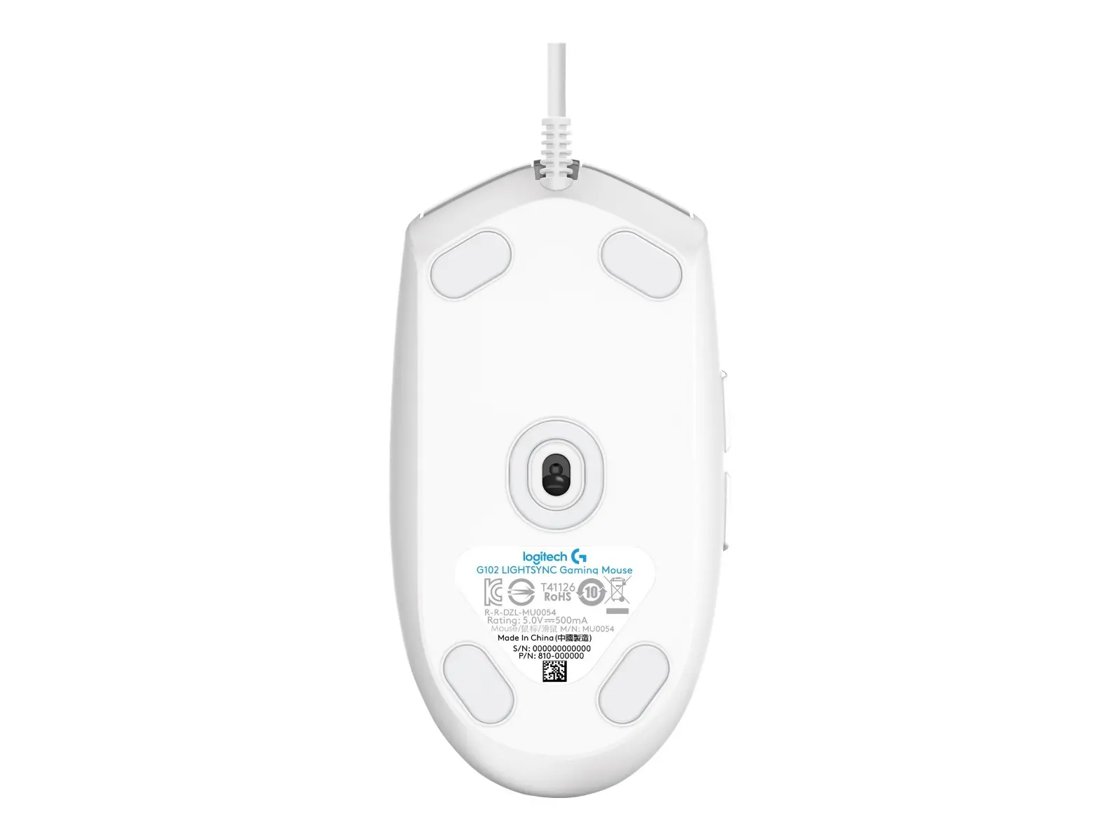 ГЕЙМЪРСКА МИШКА LOGITECH G102 Lightsync USB - White - PN 910-005824 - image 4