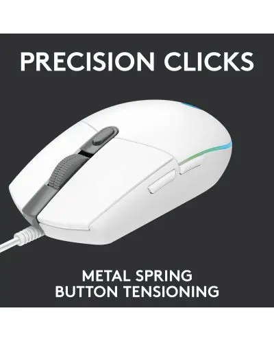 ГЕЙМЪРСКА МИШКА LOGITECH G102 Lightsync USB - White - PN 910-005824 - image 7