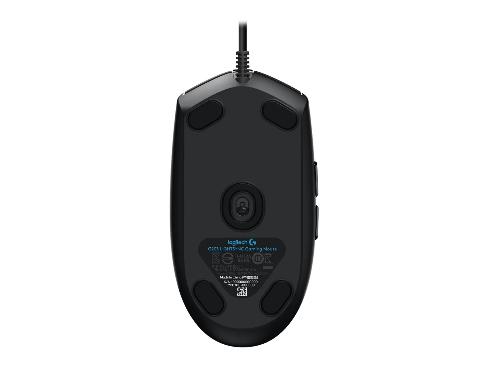 ГЕЙМЪРСКА МИШКА LOGITECH G203 Lightsync USB - Жична - Black - PN 910-005796 - image 4