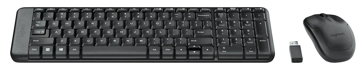 КОМПЛЕКТ МИШКА + КЛАВИАТУРА LOGITECH MK220 US - Wireless / Безжична - Black - БЕЗ БДС КИРИЛИЗАЦИЯ (WITHOUT BDS CYRILLIC) - PN 920-003161
