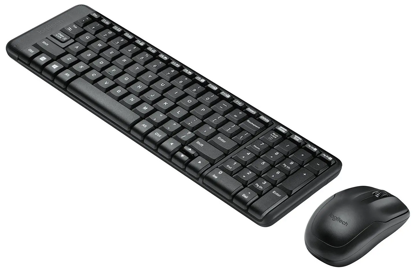 КОМПЛЕКТ МИШКА + КЛАВИАТУРА LOGITECH MK220 US - Wireless / Безжична - Black - БЕЗ БДС КИРИЛИЗАЦИЯ (WITHOUT BDS CYRILLIC) - PN 920-003161 - image 1