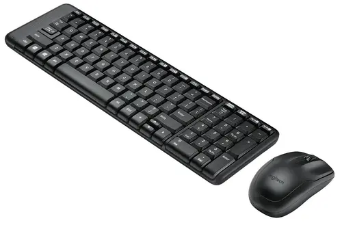 КОМПЛЕКТ МИШКА + КЛАВИАТУРА LOGITECH MK220 US - Wireless / Безжична - Black - БЕЗ БДС КИРИЛИЗАЦИЯ (WITHOUT BDS CYRILLIC) - PN 920-003161 - image 1