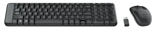 КОМПЛЕКТ МИШКА + КЛАВИАТУРА LOGITECH MK220 US - Wireless / Безжична - Black - БЕЗ БДС КИРИЛИЗАЦИЯ (WITHOUT BDS CYRILLIC) - PN 920-003161