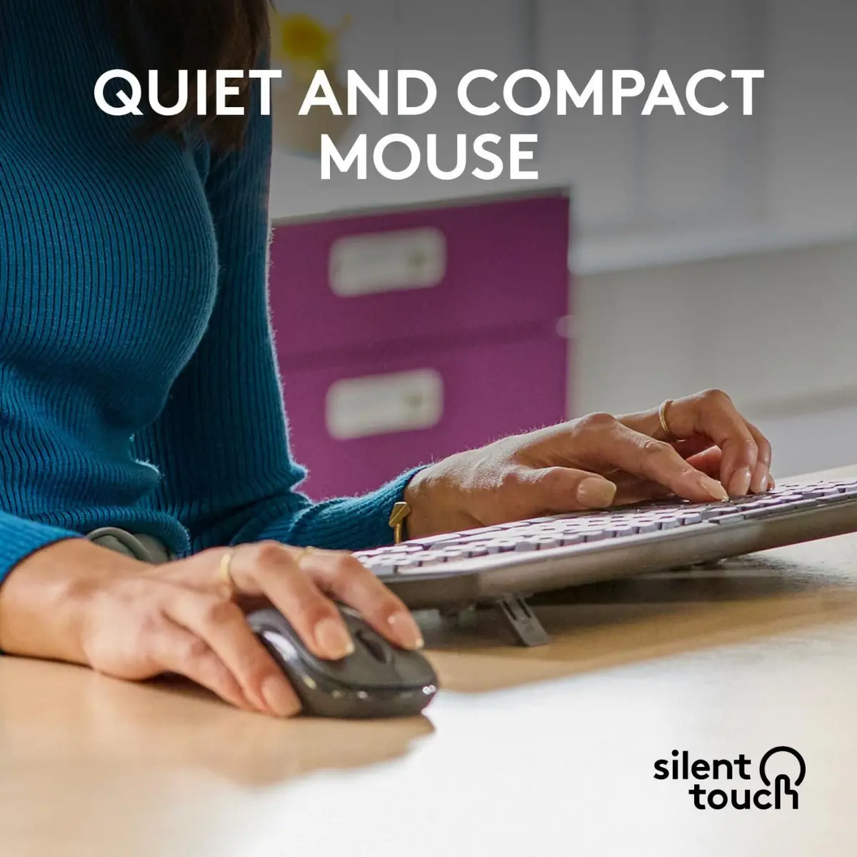 КОМПЛЕКТ МИШКА + КЛАВИАТУРА LOGITECH MK370 - Wireless / Безжична - QWERTY - US - БЕЗ БДС КИРИЛИЗАЦИЯ (WITHOUT BDS CYRILLIC) - Graphite - PN 920-012077 - image 5