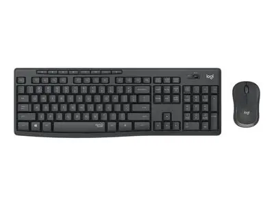 КОМПЛЕКТ МИШКА + КЛАВИАТУРА LOGITECH MK295 DE - Wireless / Безжична - БЕЗ БДС КИРИЛИЗАЦИЯ (WITHOUT BDS CYRILLIC) - НЕМСКИ! - Graphite - PN 920-009794