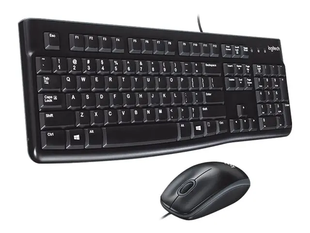 КОМПЛЕКТ МИШКА + КЛАВИАТУРА LOGITECH MK120 US - С БДС КИРИЛИЗАЦИЯ (WITH BDS Cyrillic) - Black - PN 920-002562 - image 1