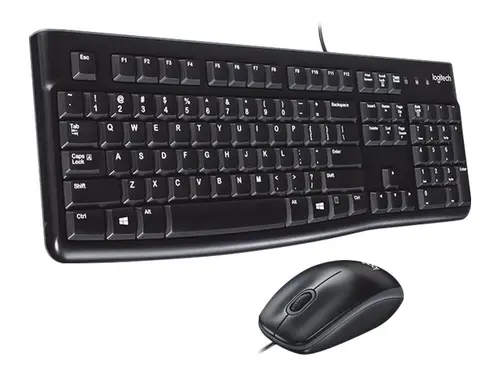 КОМПЛЕКТ МИШКА + КЛАВИАТУРА LOGITECH MK120 US - С БДС КИРИЛИЗАЦИЯ (WITH BDS Cyrillic) - Black - PN 920-002562 - image 1