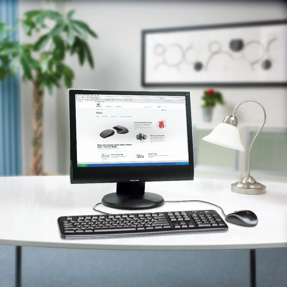 КОМПЛЕКТ МИШКА + КЛАВИАТУРА LOGITECH MK120 US - С БДС КИРИЛИЗАЦИЯ (WITH BDS Cyrillic) - Black - PN 920-002562 - image 6