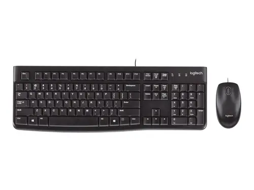 SET MOUSE + TASTATURĂ LOGITECH MK120 US - CU CHIRILICĂ BDS - Negru - PN 920-002562 - 1