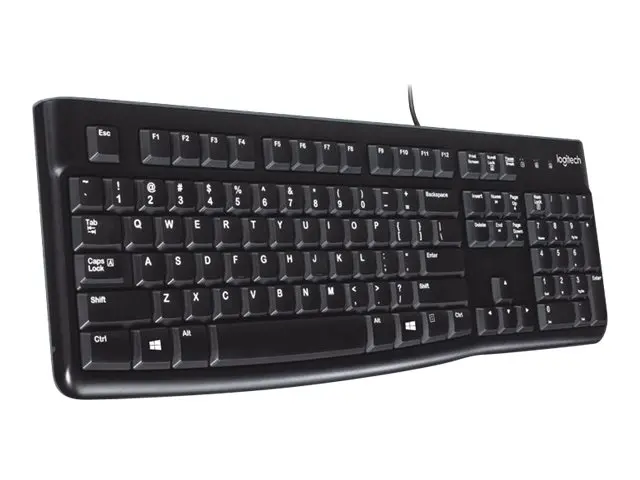 КЛАВИАТУРА LOGITECH K120U US USB - С БДС КИРИЛИЗАЦИЯ   (WITH BDS CYRILLIC) - Black - PN 920-002508 - image 2