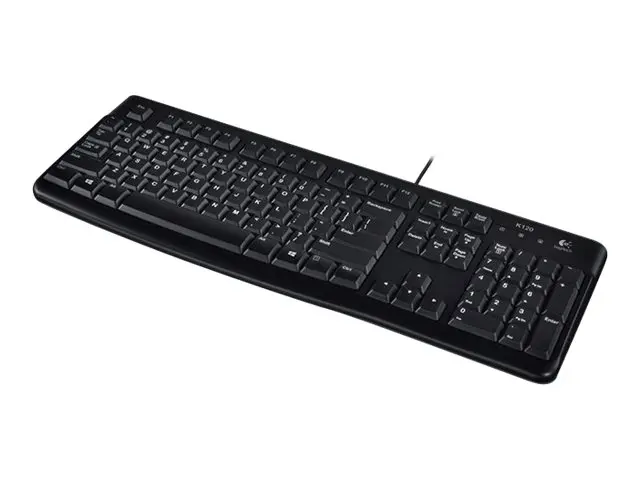 КЛАВИАТУРА LOGITECH K120U US USB - С БДС КИРИЛИЗАЦИЯ   (WITH BDS CYRILLIC) - Black - PN 920-002508 - image 3