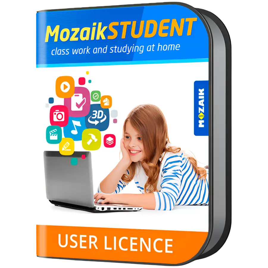 Άδεια Mozaik STUDENT για όλες τις πλατφόρμες, για έναν μαθητή, 1 έτος