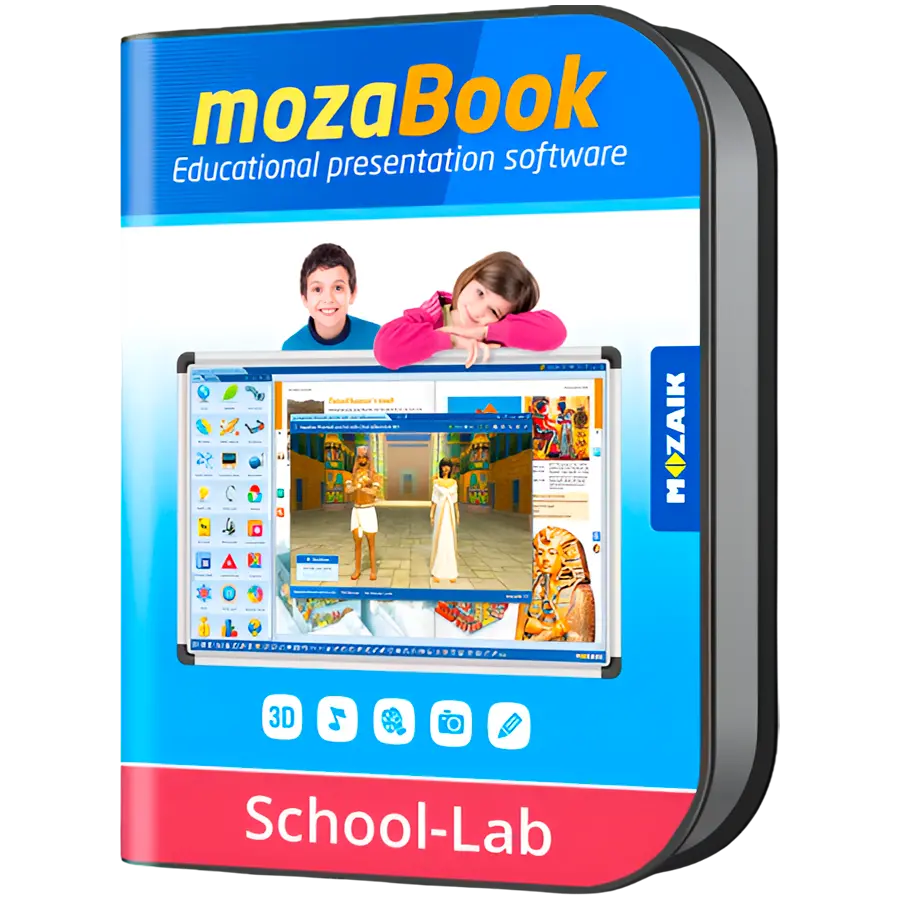 mozaBook SCHOOL-LAB - μία επιλεγμένη γλώσσα / μία συσκευή / 1 έτος