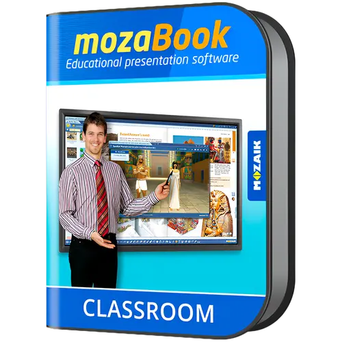 mozaBook CLASSROOM, interactive educational software for teachers, 1 year