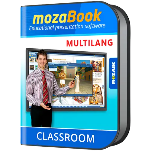 mozaBook MULTILANG - 40 de limbi / un dispozitiv / 1 an, software de prezentări educaționale interactive pentru profesori - 1