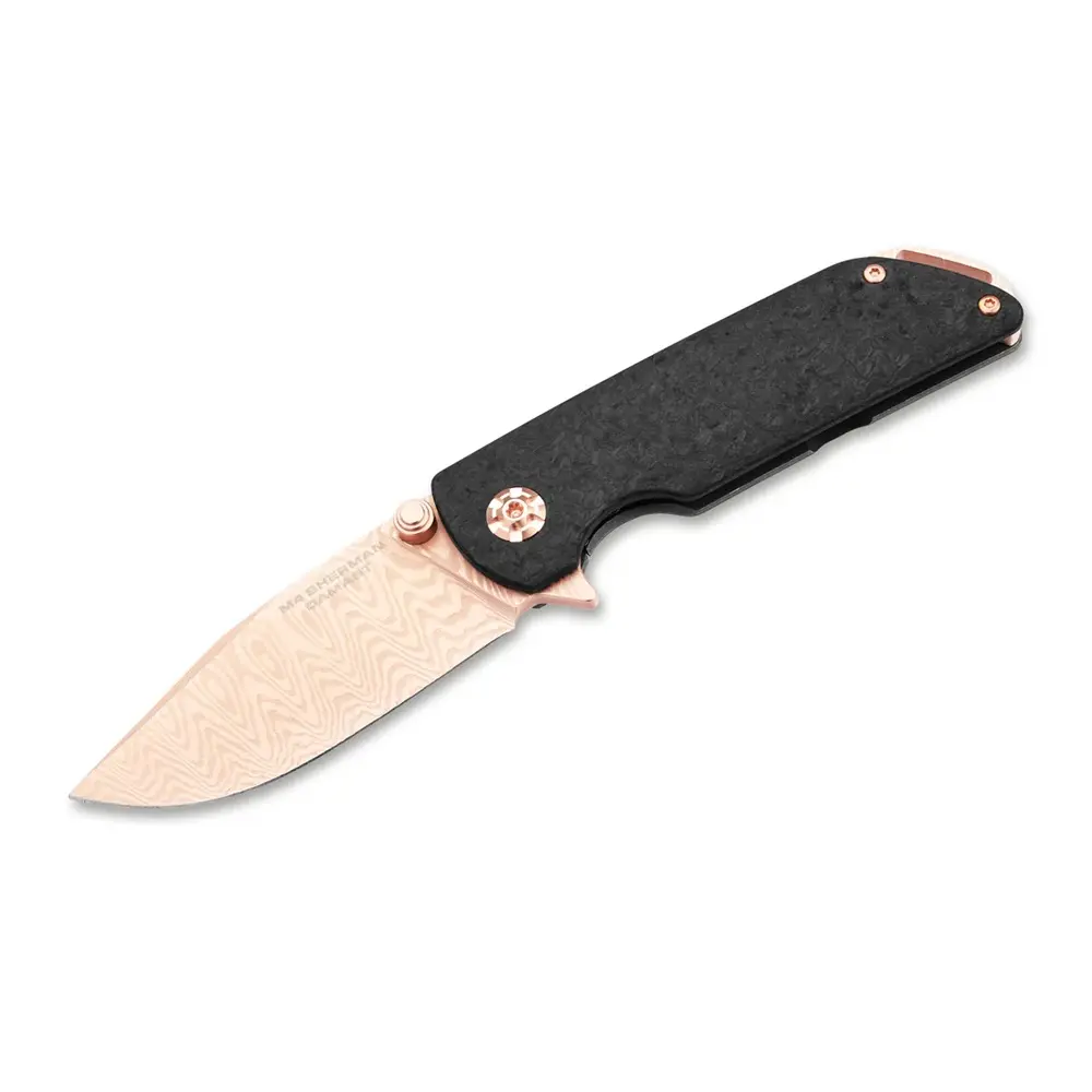 Джобен нож Boker Solingen M4 Sherman Damast Rose Gold