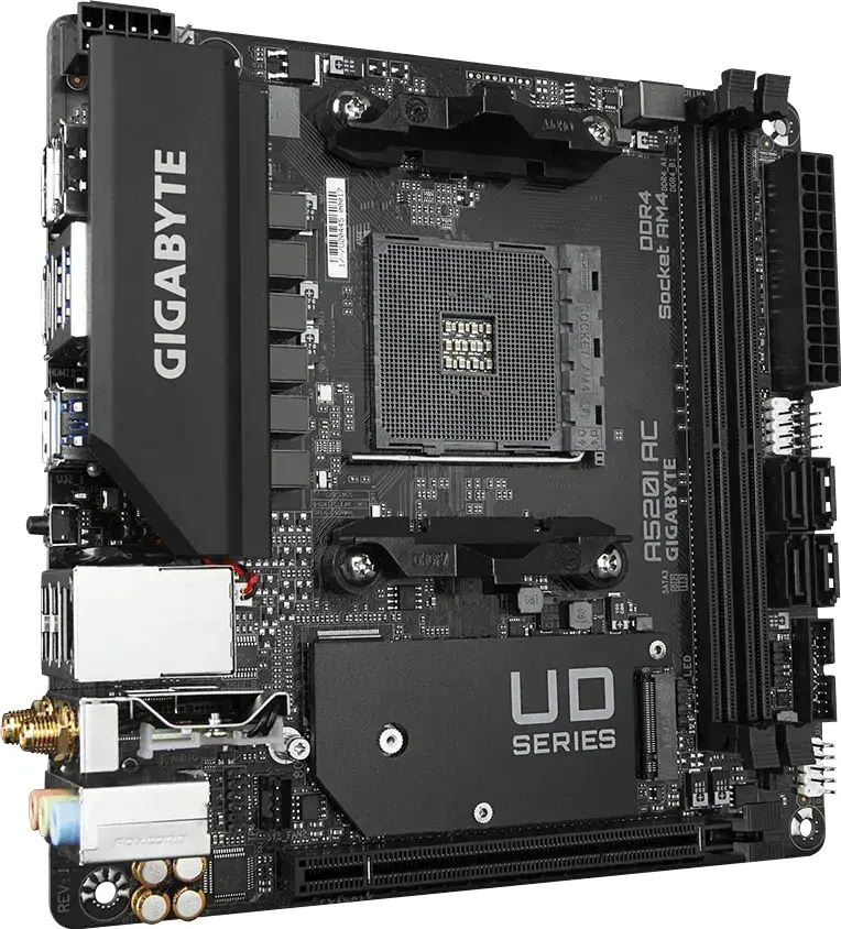 Дънна платка GIGABYTE A520I AC WIFI, Socket AM4, Mini-ITX - image 1