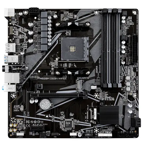 Μητρική πλακέτα GIGABYTE A520M DS3H WiFi 6E, Socket AM4 - 1