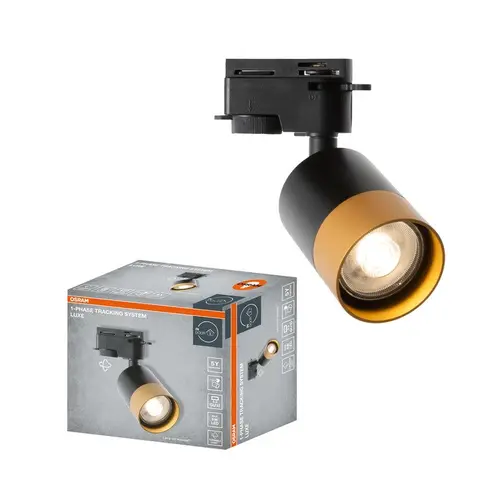 LED СПОТ 1PHASE TRACKING SPOT LUXE GU10 BLACK AND GOLD LEDVANCE