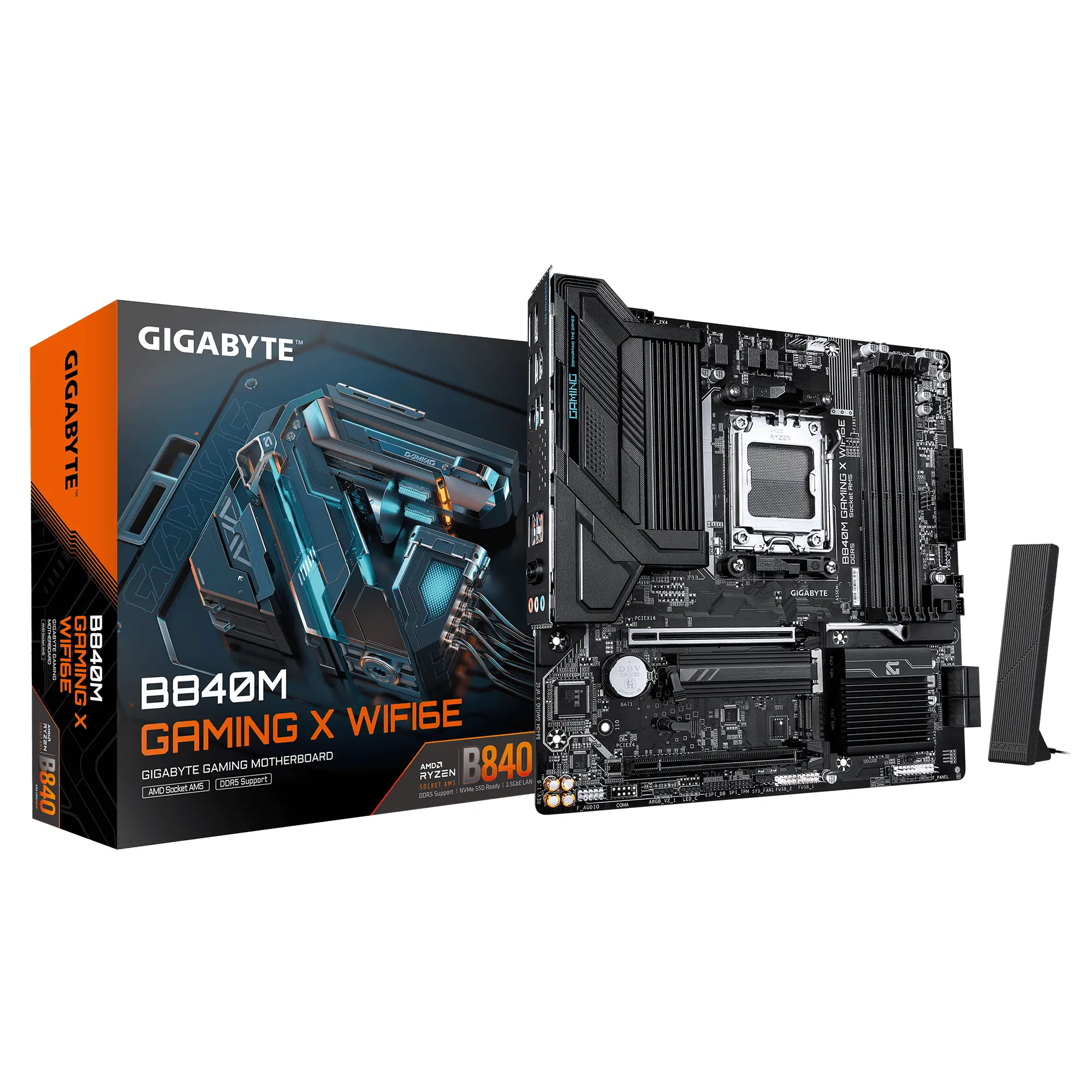 Дънна платка GIGABYTE B840M GAMING X WIFI 6E socket AM5 - image 3