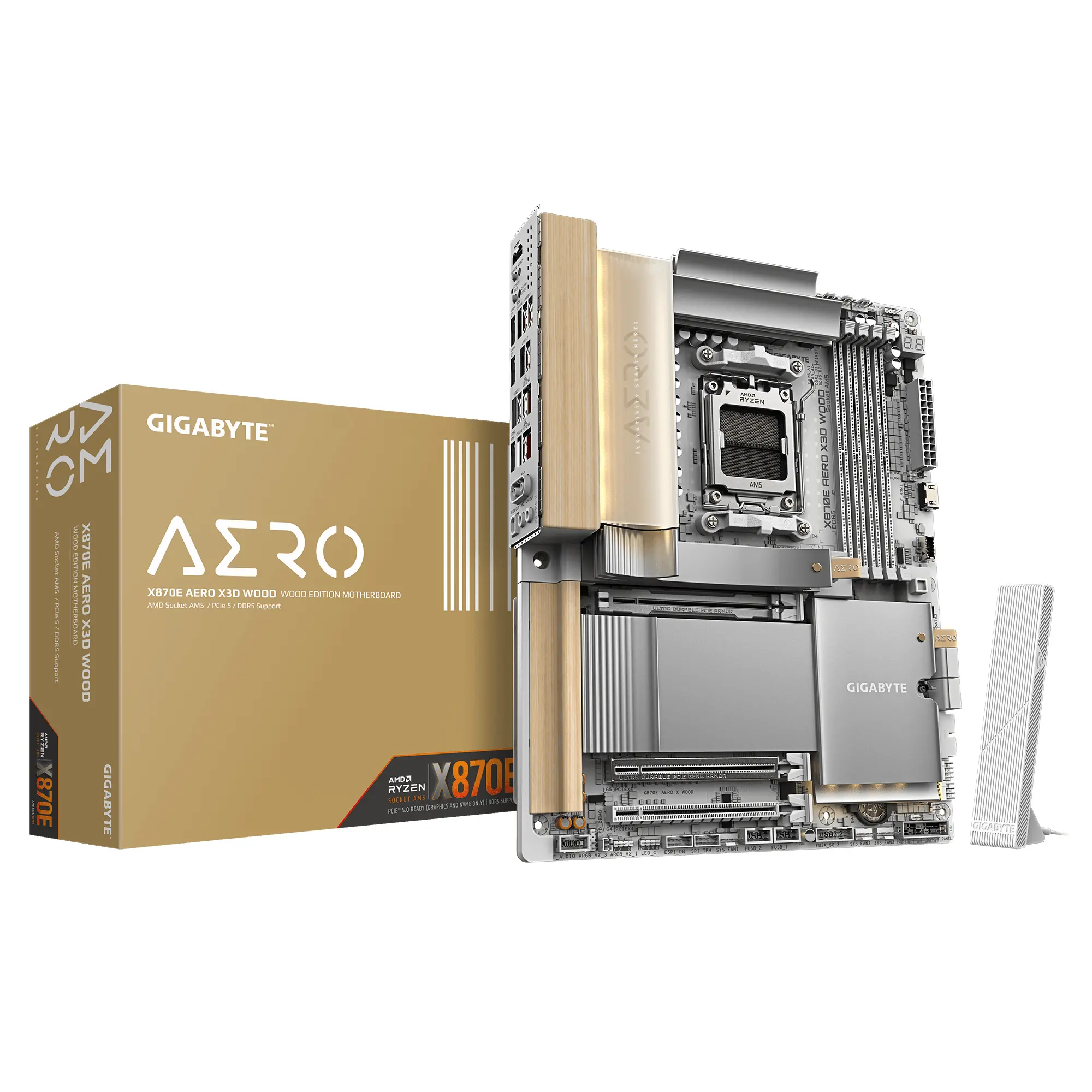 Дънна платка GIGABYTE X870E AERO X3D WOOD WIFI7, Socket AM5 - image 5