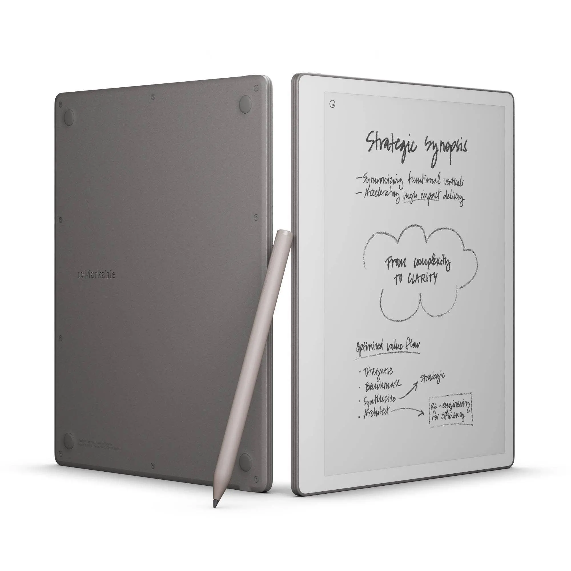Таблет reMarkable Paper Pure 10.3” Paper Tablet, в комплект с Marker Plus и калъф Sleeve Folio Ocean Blue
