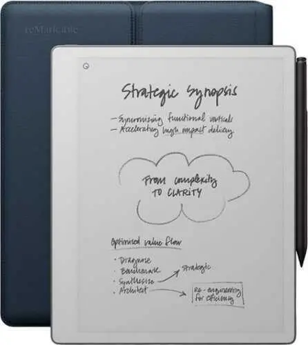 Таблет reMarkable Paper Pure 10.3” Paper Tablet, в комплект с Marker Plus и калъф Sleeve Folio Ocean Blue - image 1