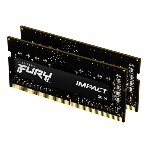 Памет Kingston Fury Impact 32GB(2x16GB) SODIMM DDR4 3200MHz CL20 16Gbit - KF432S20IBK2/32