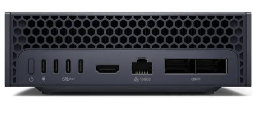 Работна станция, Dell Pro Max AI PC GB10 (FCM1253), NVIDIA GB10 Blackwell GPU, NVIDIA GB10 Grace CPU (10 Cortex-X925 + 10 Cortex-A725 cores), 128GB LPDDR5X, 4TB M.2 2242, TLC PCIe, WIFI 7, 280W, 3Y PS - image 1
