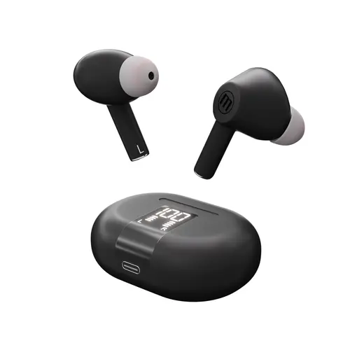 Блутут безжични слушалки тапи MAXPODS active noise cancelling black MAXELL Truewireless - image 2