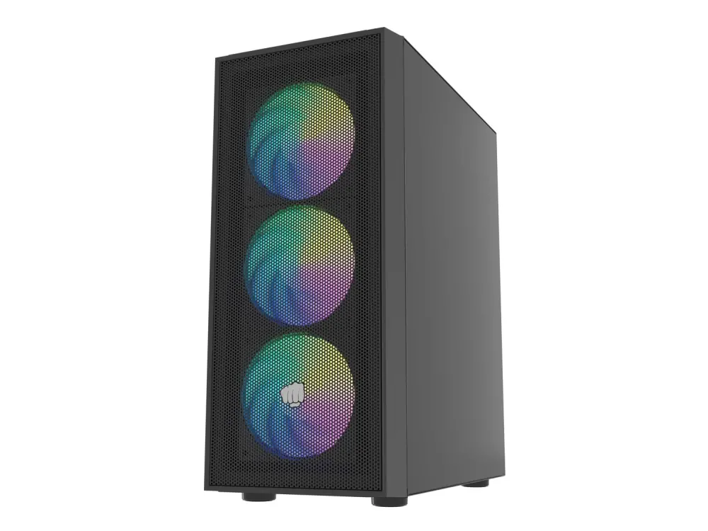 Кутия за компютър, Fury PC Case Shobo SH8 ARGB Midi Tower, Window, Black - image 1