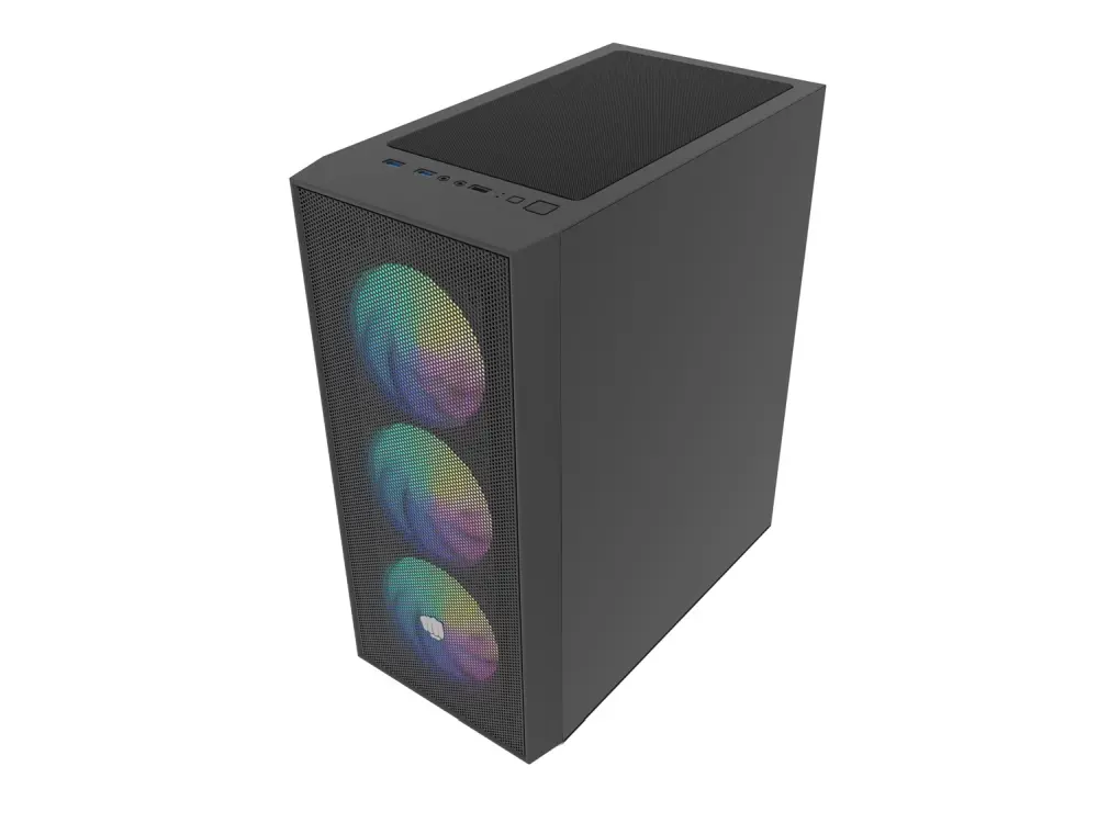 Кутия за компютър, Fury PC Case Shobo SH8 ARGB Midi Tower, Window, Black - image 5