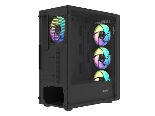 Кутия за компютър, Fury PC Case Shobo SH8 ARGB Midi Tower, Window, Black - image 7