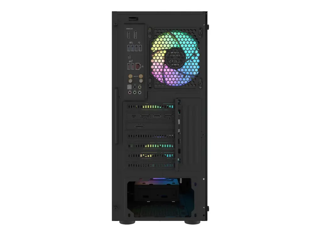 Кутия за компютър, Fury PC Case Shobo SH8 ARGB Midi Tower, Window, Black - image 8