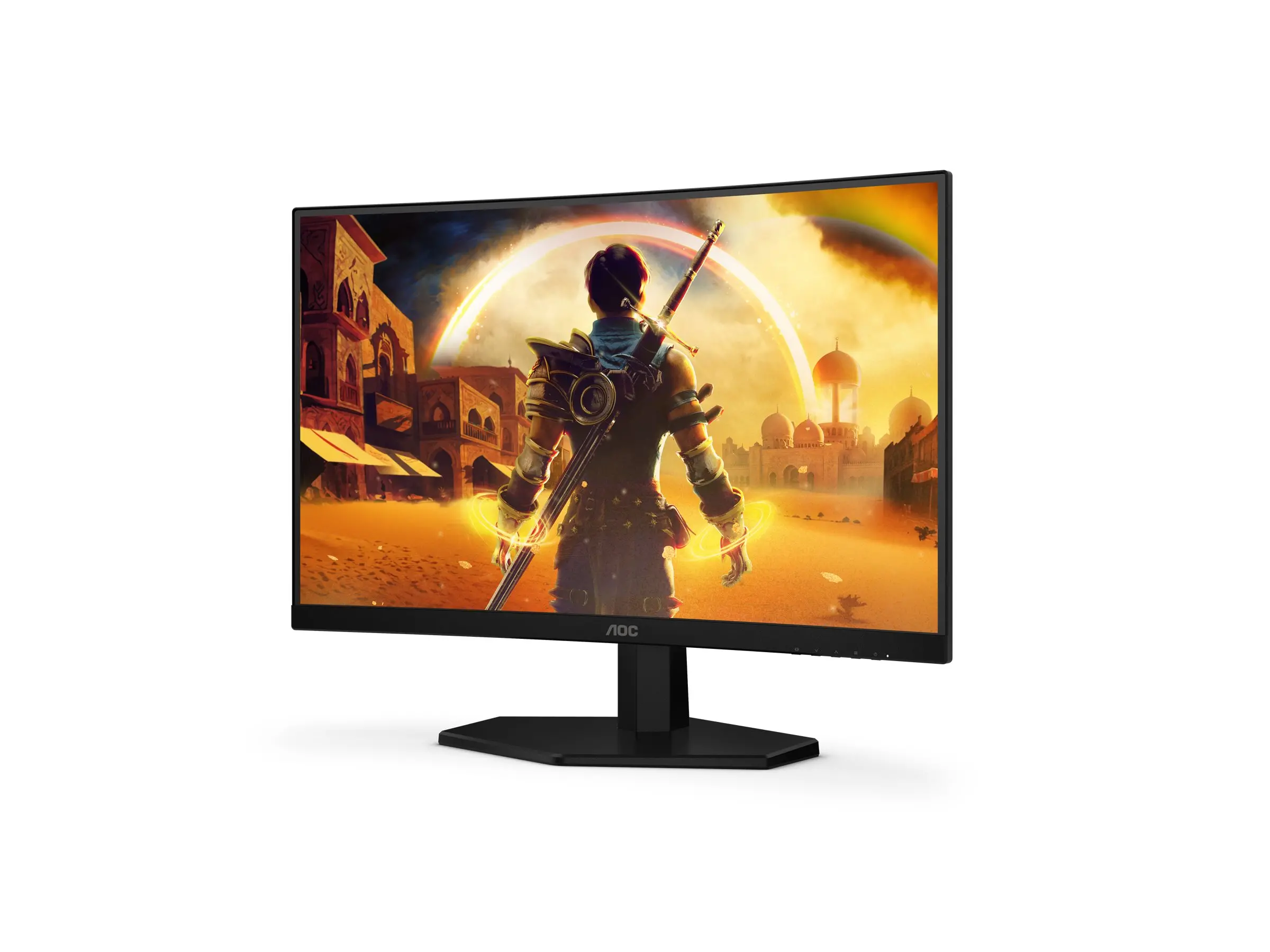 Монитор, AOC C24G42FE, 23.6" Curved 1500R, VA, WLED, 1920x1080@180Hz OC (Native 144Hz), 4ms GtG, 0.5ms MPRT, 300cd m/2, 3000:1, 80M:1 DCR, Adaptive Sync, FlickerFree, Low Blue Light, Tilt, HDMI, DP - image 1