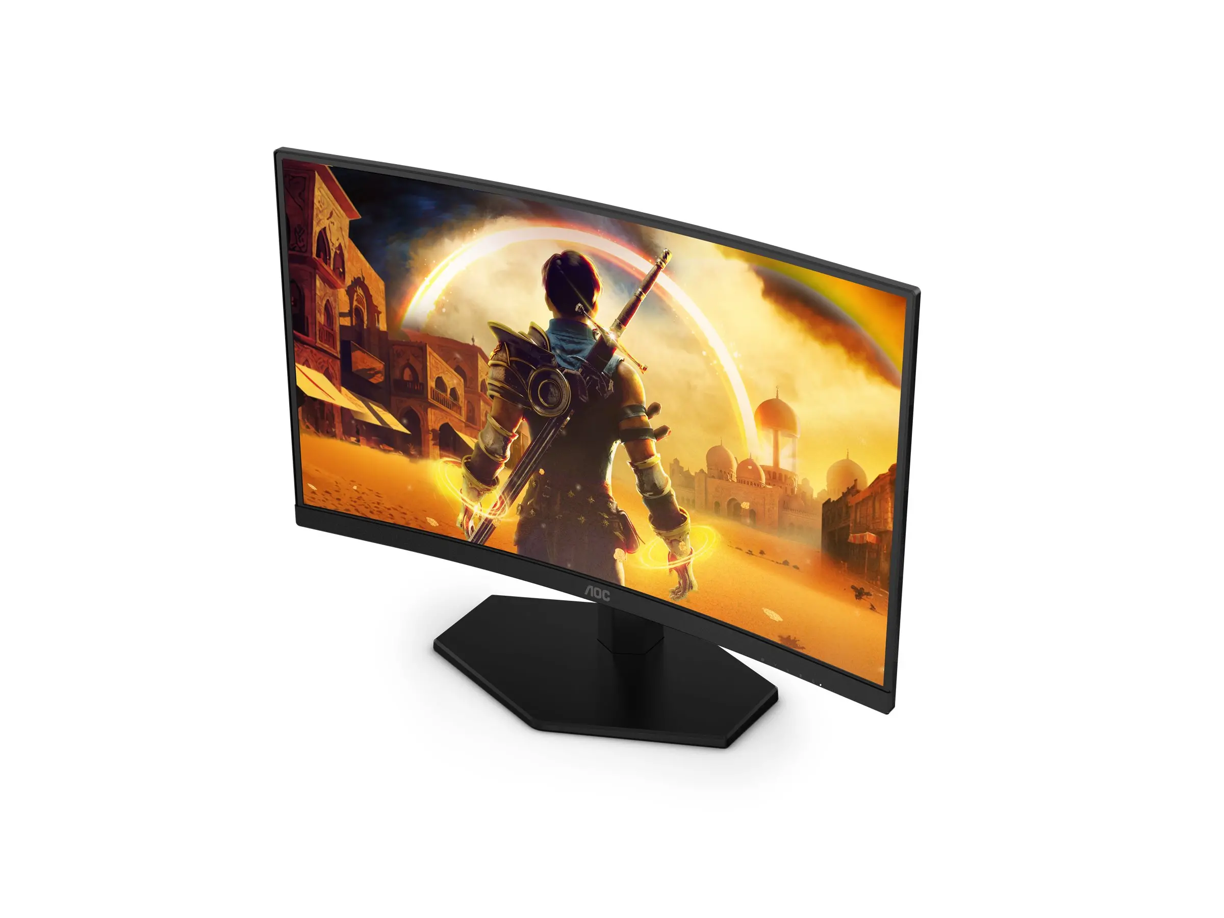 Монитор, AOC C24G42FE, 23.6" Curved 1500R, VA, WLED, 1920x1080@180Hz OC (Native 144Hz), 4ms GtG, 0.5ms MPRT, 300cd m/2, 3000:1, 80M:1 DCR, Adaptive Sync, FlickerFree, Low Blue Light, Tilt, HDMI, DP - image 2