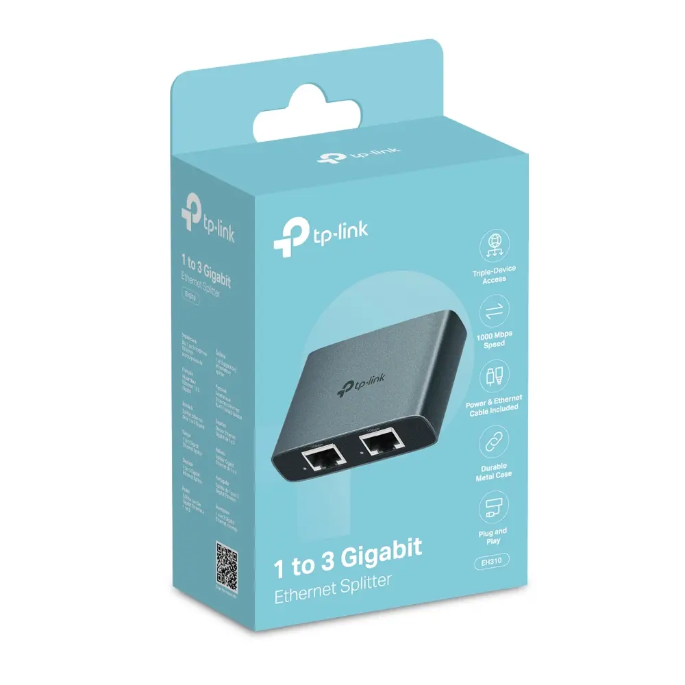Сплитер TP-LINK EH310, 1 към 3 гигабитов Ethernet сплитер - image 8