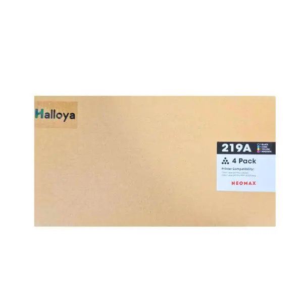 КОМПЛЕКТ 4 КАСЕТИ ЗА HP Color Laserjet PRO 3202/3302 - BK/C/M/Y - /219A/ - W2190A / W2191A / W2192A / W2193A - PN HT-W2190A-4P - NEOMAX - image 1