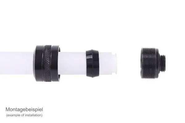 Компресионен фитинг Alphacool Eiszapfen PRO 16mm HardTube Fitting G1/4 - Deep Black (6 бр) - image 2