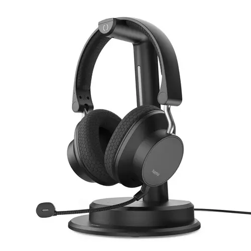 HAMA Căști Bluetooth cu microfon "BT-900", stație de încărcare, Multipoint, ENC, negre - 1