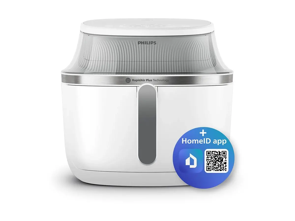 PHILIPS Airfryer Series 3000 7.2 litri Ecran tactil Tehnologie Rapid Air Plus Fereastră de gătit alb