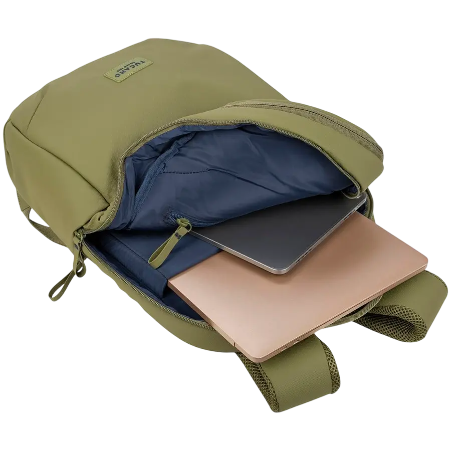 The Laser backpack for 15.6'' laptops and 16'' MacBooks, made from water-resistant resin-coated fabric obtained from recycled plastic, features a compact design and excellent pocket organization. - image 4
