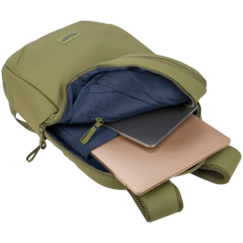 The Laser backpack for 15.6'' laptops and 16'' MacBooks, made from water-resistant resin-coated fabric obtained from recycled plastic, features a compact design and excellent pocket organization. - image 4