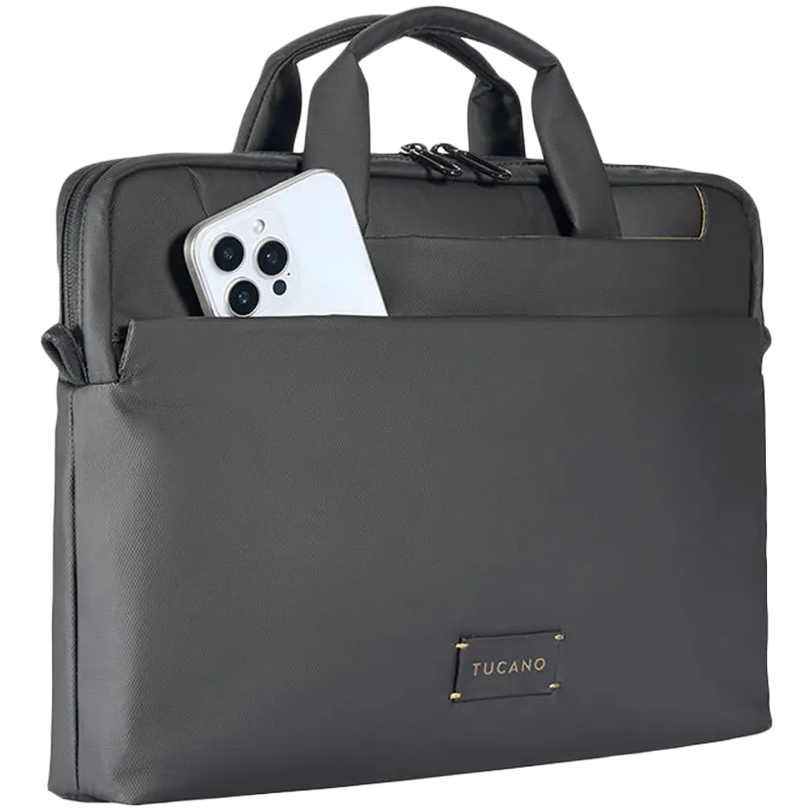 TUCANO WORK OUT 5 SLIM BAGS FOR MacBook Pro 14/ MacBook Air/Pro 13/ Laptop 13, Black - image 3