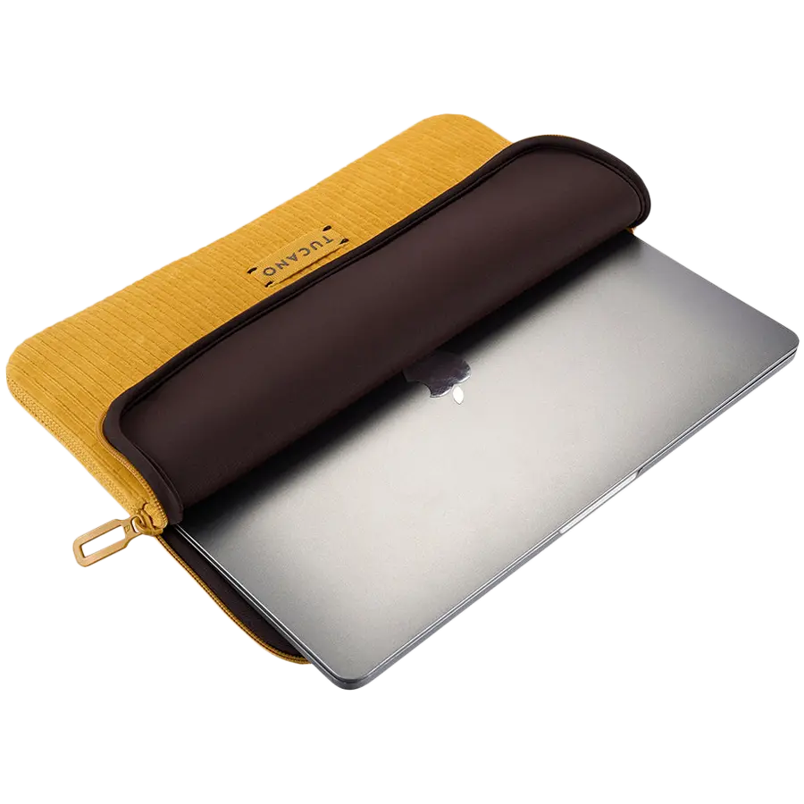 TUCANO VELLUTO2 14'' SLEEVES FOR MacBook Pro 14/ Laptop 13, Yellow - image 3
