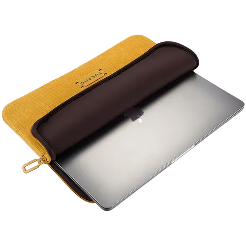 TUCANO VELLUTO2 14'' SLEEVES FOR MacBook Pro 14/ Laptop 13, Yellow - image 3